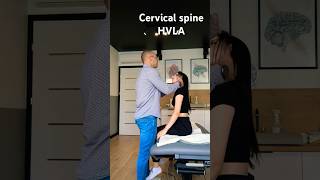 Cervical spine  HVLA technique chiropractor osteopathy hvla spinehealth [upl. by Birkett]