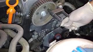 VW 14 WYMIANA ROZRZĄDU i pompy Volkswagen 14 TIMING BELT REPLACEMENT [upl. by Rollo]