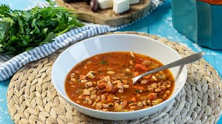 Greek White Bean Soup in 30 Minutes Delicious Fasolada [upl. by Graaf956]