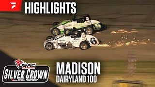 Dairyland 100  USAC Silver Crown at Madison Intl Speedway 62124  Highlights [upl. by Yelnats]