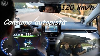 Toyota Corolla Sedán 2019 Consumo autopista  Prueba conducción  Test drive  125H  Hybrid [upl. by Egas]