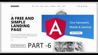 Create your first website using angular 6  Part 6 WITH AUDIO [upl. by Orabel]