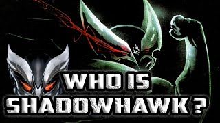 History and Origin of Jim Valentinos SHADOWHAWK The DC Comics Batman of Image Comics [upl. by Schear]