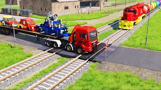 NO Brakes NO Control Trains Derailments ✅ BEAMNG DRIVE [upl. by Lashoh]