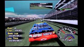 NASCAR Thunder 2002 PS1  Race 1441  MBNA Platinum 400 [upl. by Azer921]