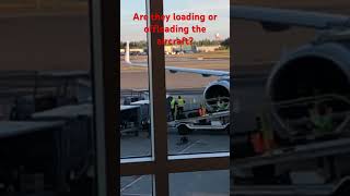 Loading or offloading the aircraft airline airport aircraft flight [upl. by Sewell]