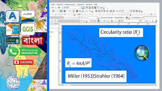 Basin Circularity Ratio in Arc GIS Circularity Ratio Rc  Morphometric analysis of river basins [upl. by Laynad988]