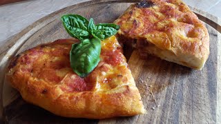 Töltött Pizza Calzone Recept [upl. by Aihsetal620]