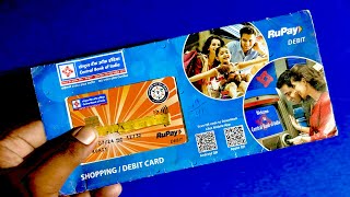 Central Bank of India rupay platinum jandhan Account debit card l Jan dhan ATM card unboxing 2024 [upl. by Av]