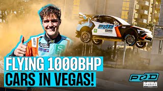 FLYING 1000BHP RALLYCROSS CARS IN VEGAS  Nitrocross [upl. by Avi]