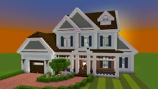 Minecraft How to Build a Suburban House 10  PART 1 [upl. by Yeltihw283]