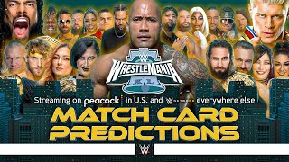 WWE WrestleMania 40  Card Predictions [upl. by Alie]