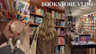 COZY bookstore vlog 🕯️📚🌧️ spend the day book shopping w me amp HUGE 20 book haul [upl. by Aidaas]