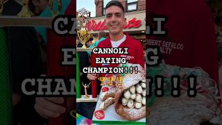 Your 2024 Cannoli Eating Contest Champion 🏆🏆 [upl. by Harness]