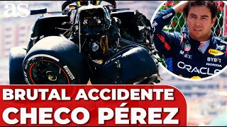 BRUTAL ACCIDENTE DE CHECO PÉREZ en MÓNACO  FÓRMULA 1 [upl. by Kcirdlek]