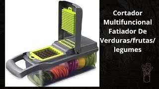 Cortador Multifuncional Fatiador De Verdurasfrutaslegumes [upl. by Ikey429]