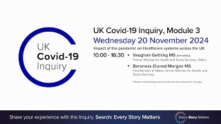 UK Covid 19 Inquiry  Module 3 Hearing  20 November 2024 PM [upl. by Niltag]