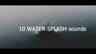 water splash sound effect no copyright [upl. by Whang]