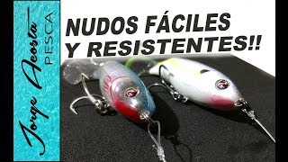 Dos NUDOS básicos para atar tus señuelos  Resistentes y fáciles [upl. by Eanram744]