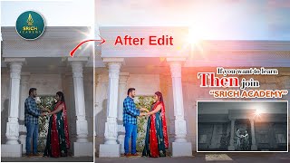 PRE WEDDING PHOTO EDITING Secrets Revealed  Srich Academy [upl. by Quartus]