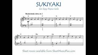 Sukiyaki Easy Piano Solo [upl. by Meador]