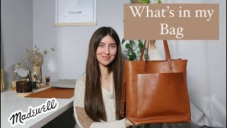 What’s in My Bag  Madewell Medium Transport Tote [upl. by Gnak]