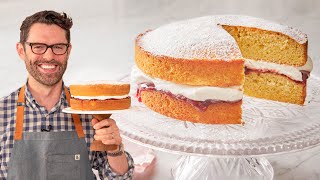 Easy Victoria Sponge Cake Recipe [upl. by Frodine]