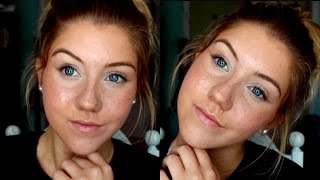 DIY FRECKLES SUMMER MAKEUP [upl. by Annahsit356]