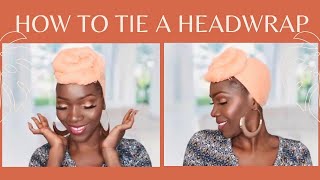 QUICK HEADWRAP TUTORIAL [upl. by Hayikaz289]