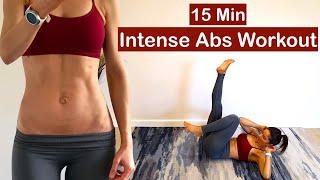 15 Min Intense Abs Workout  No Equipment [upl. by Callas279]