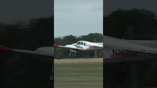 Beechcraft B50TwinBonanza takeoff beechcraft aviation airshow takeoff [upl. by Enrobialc]