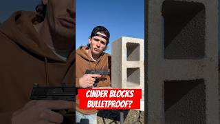 Bulletproof testing cinder blocks [upl. by Noled]