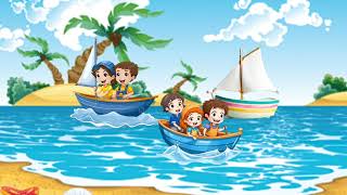 Row row row yout boats  nursery rhymes for kids songsforkids rowrowrowyourboat kidssong [upl. by Revart200]