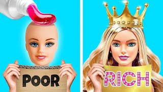 Ultimate Doll Makeover 🤩 Rich VS Broke Barbie Edition Awesome Gadgets by YayTimeFUN [upl. by Edmund]