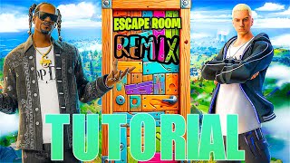 Remix Escape Room🏆 50 Levels Escape Room Fortnite Tutorial [upl. by Heer]