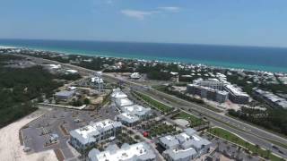 Aerial View of 30A East Inlet Beach Rosemary Beach Seacrest Beach [upl. by Epolulot919]