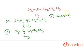 The number of monochloro derivatives of isohexane is  Only structural isomers   11  HYDROCAR [upl. by Ylluz486]