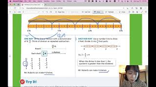 EnVision Math 6 Lesson 14 Understand Division with Fractions [upl. by Naida231]