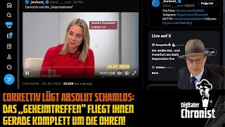 Correctiv lügt absolut schamlos Das „Geheimtreffen“ fliegt ihnen gerade komplett um die Ohren [upl. by Refiffej]