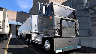 Cummins NTC Big Cam Straight Pipe Sound GMC White Cabover American Truck Simulator 151 ＃86 [upl. by Jochebed]