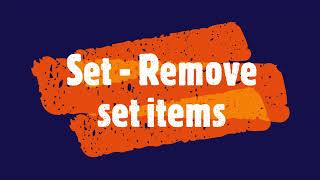 PYTHON  Set  Remove set items PythonTips viral videos pythonsets sets set viralvideo [upl. by Pippo]