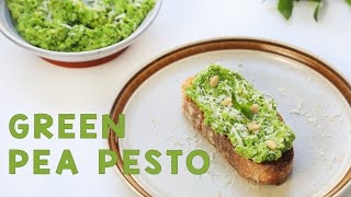 How to make the most delicious Green Pea Pesto [upl. by Ahsakal]