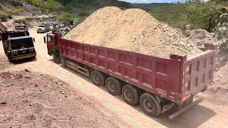 Pozzolan MINING S2•E5  OVERLOAD TRUCKS kenworth peterbilt truck [upl. by Bellew]