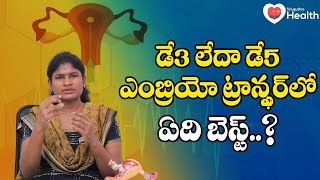 Day 3 Vs Day 5 Embryo Transfers  ఎంబ్రియో ట్రాన్స్ఫర్‌లో ఏది బెస్ట్ Ferty9 Dr Usha  8977738864 [upl. by Eckmann]