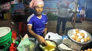 Night Denar Egg Sandwich Egg boiled Egg Poach Recipe  Bangladeshi Street Food [upl. by Colver]