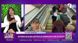 Caos y descontrol por vuelos retrasados en Aeropuerto Jorge Chávez [upl. by Deeraf]