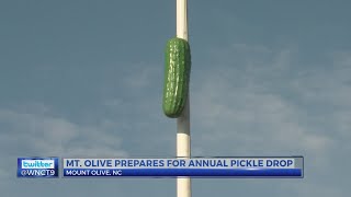 Mount Olive Pickle Company prepares for 19th annual pickle drop [upl. by Lathe308]