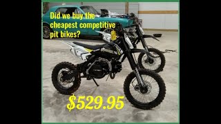 Did we buy the cheapest competitive pit bikes Xpro Storm 125cc unboxing assembly and first ride [upl. by Naliorf]