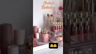 Makeup Desk Restock asmr makeup restock makeupshorts asmrsounds asmrmakeup shorts satisfying [upl. by Gnod]