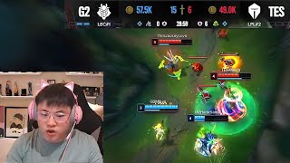 Uzi Reaction G2 Dominating TES  MSI 2024  Full 3 Game Highlight [upl. by Ruhtracam]